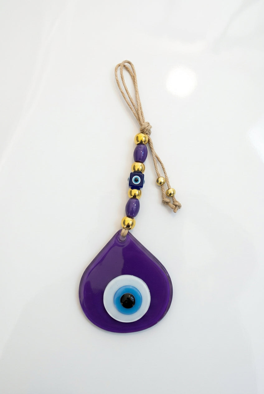 Purple Evil Eye Wall Decor