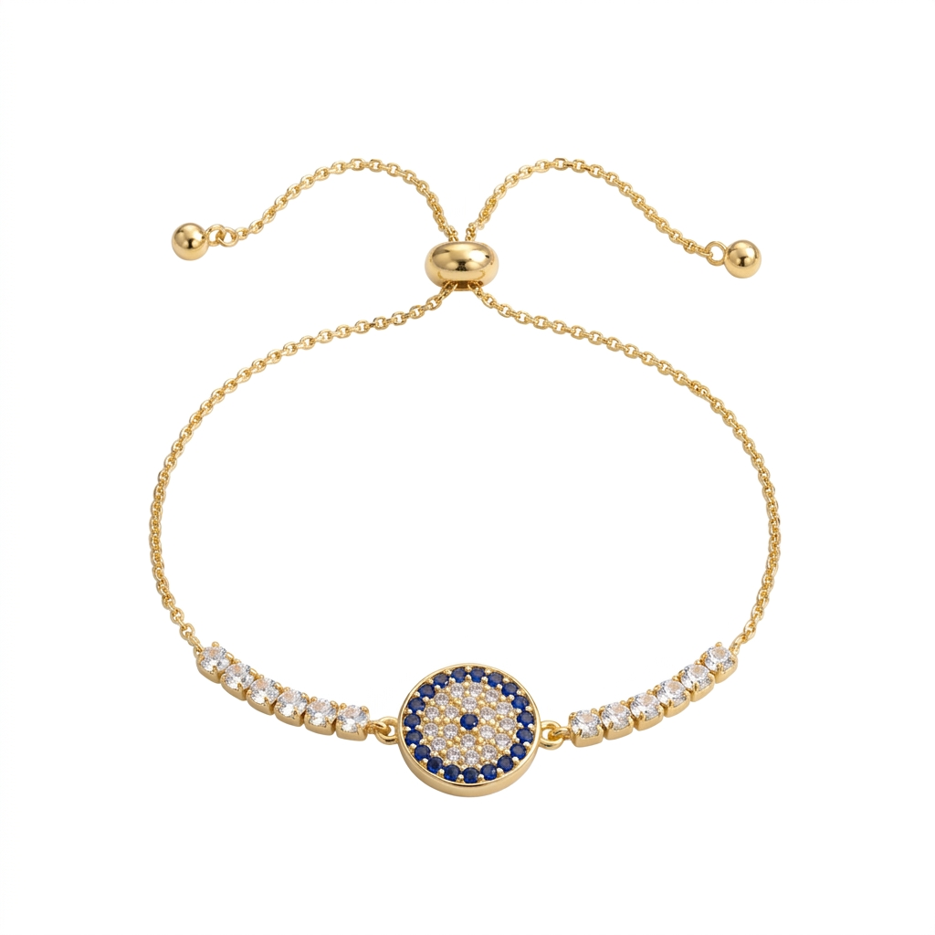 Crystal Lucky Eye Pull Bracelet