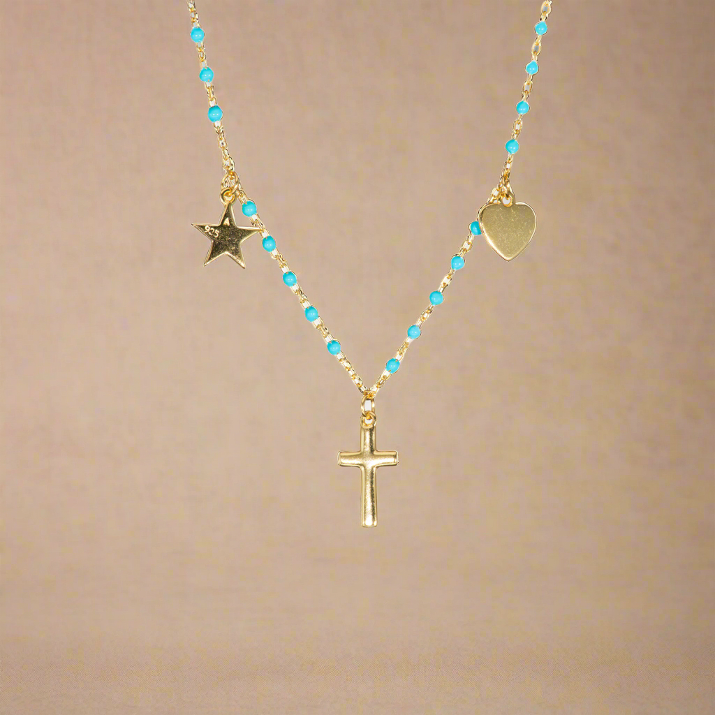 Beaded Charm Necklace