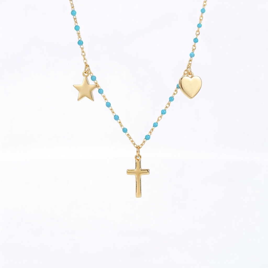 Beaded Charm Necklace