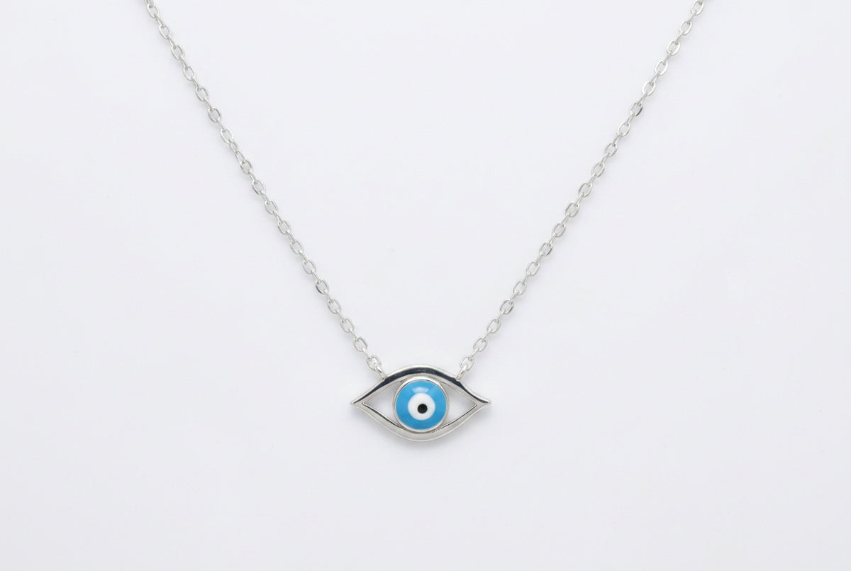 Silver Sterling Lucky Eye Necklace