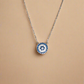 Round Crystal Lucky Eye Necklace