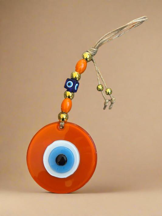 Orange Evil Eye Wall Decor
