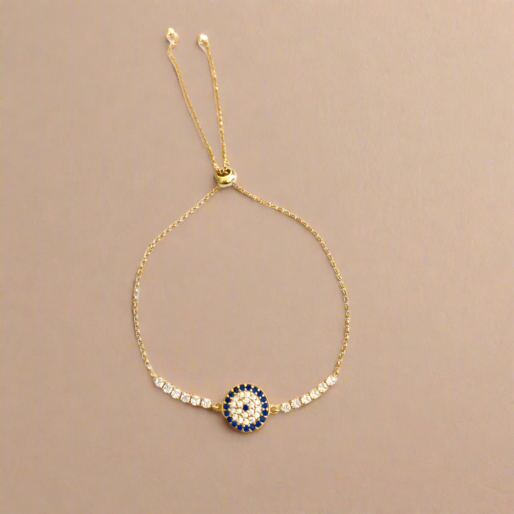 Crystal Lucky Eye Pull Bracelet