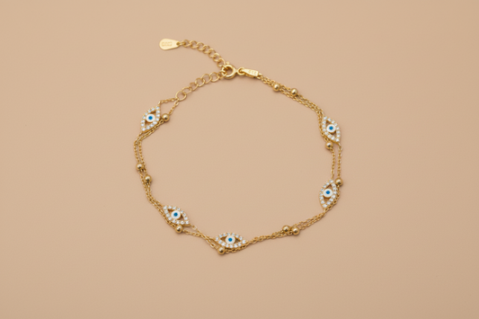 Double Chain Lucky Bracelet