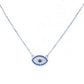 Crystal Eye Shape Necklace