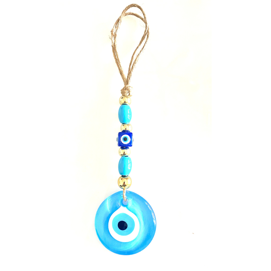 Light Blue Lucky Eye Wall Hanging