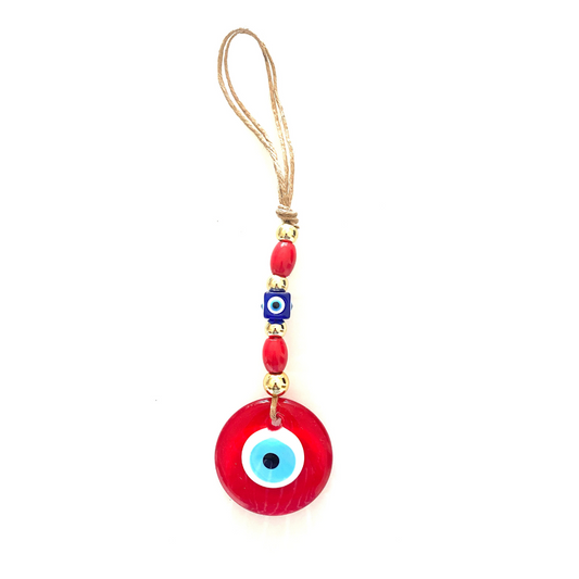 Red Lucky Eye Wall Hanging