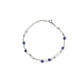 Double Chain Blue Eye Bracelet