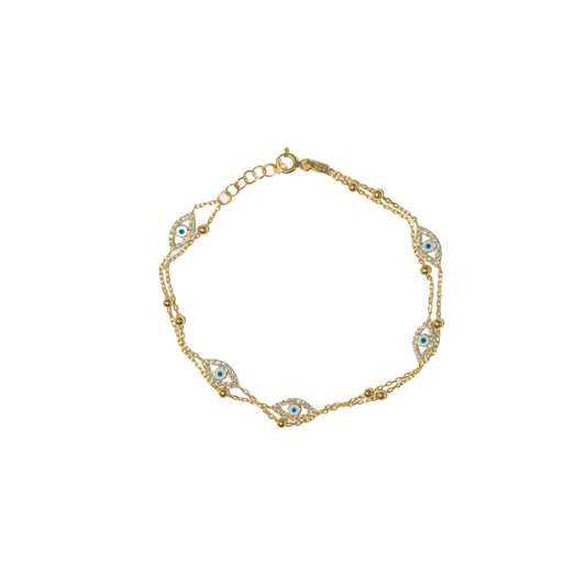 Double Chain Lucky Bracelet